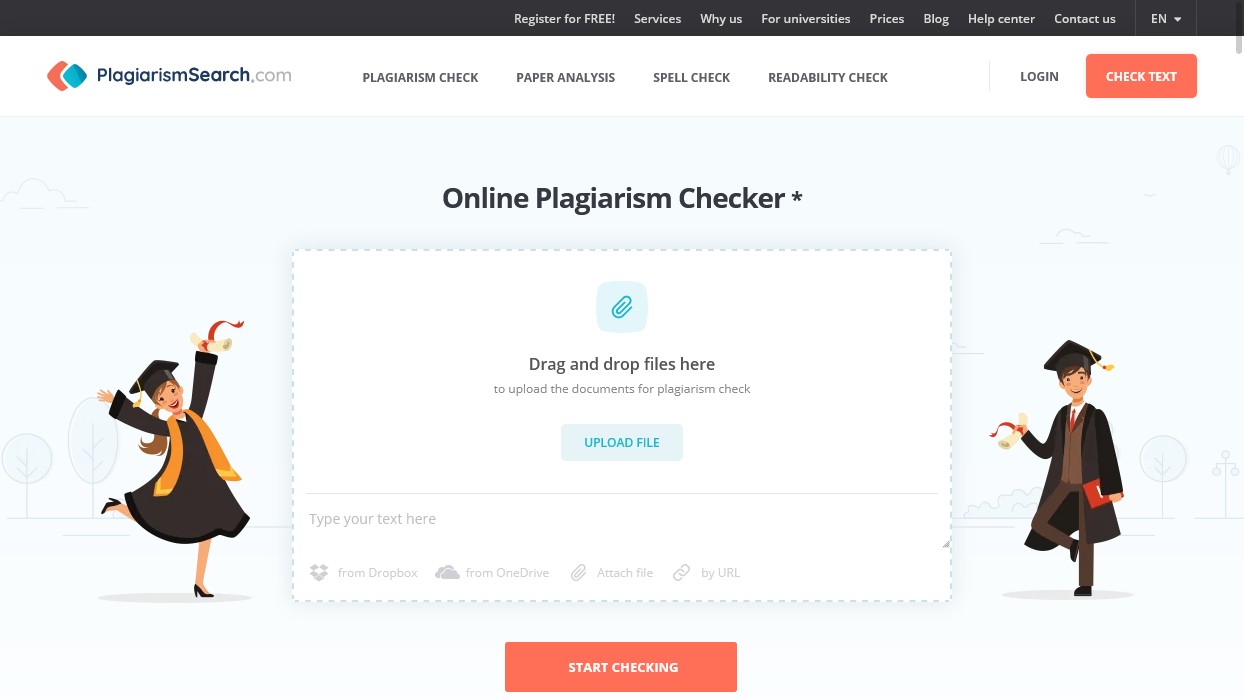 Online Plagiarism Checker | PlagiarismSearch.com